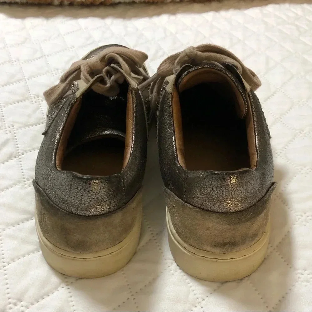 Frye Ivy Logo Patch Studded Sneakers - Picture 5 of 9